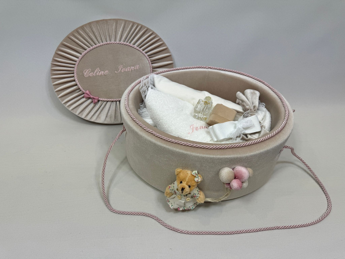 Trusou botez la cufar din catifea  Premium [4]