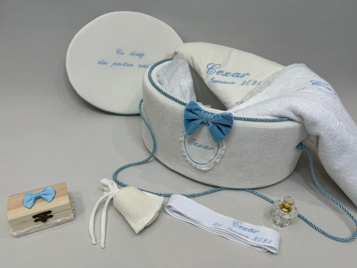 Trusou botez la cufar din catifea Premium [2]