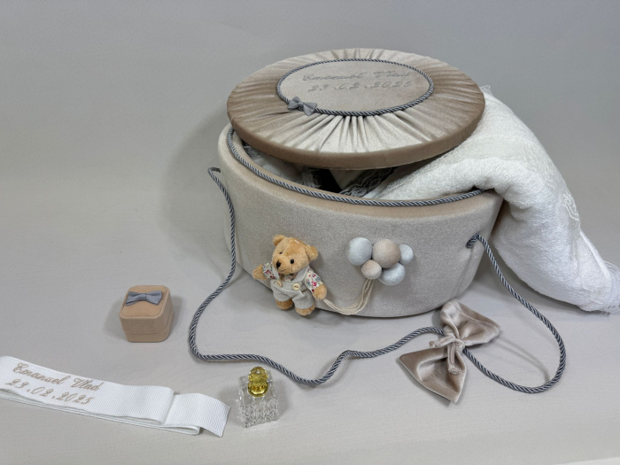 Trusou botez la cufar din catifea Premium [4]