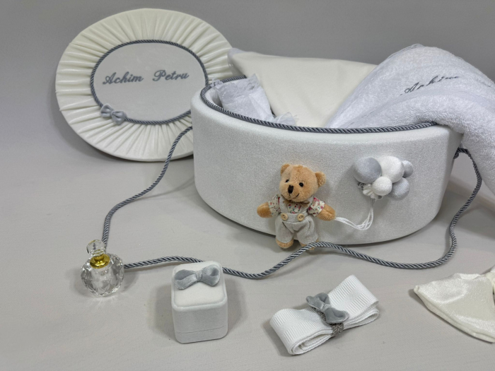 Trusou botez la cufar din catifea  Premium [3]