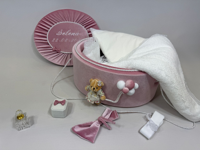 Trusou botez la cufar din catifea Premium [2]
