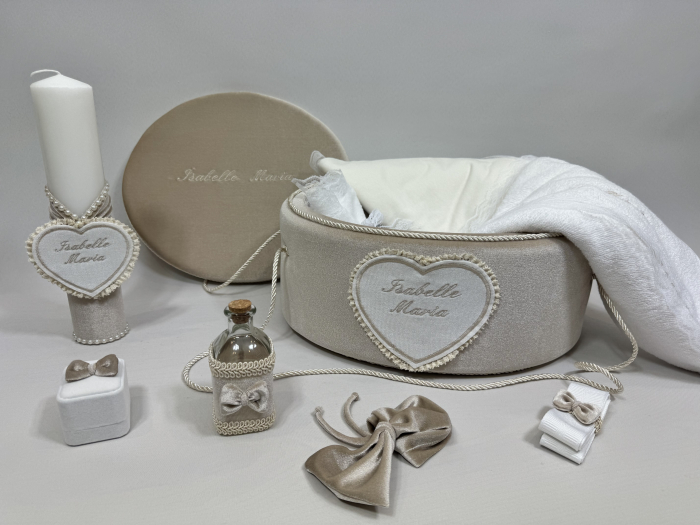 Trusou botez la cufar din catifea si lumanare Basic [4]