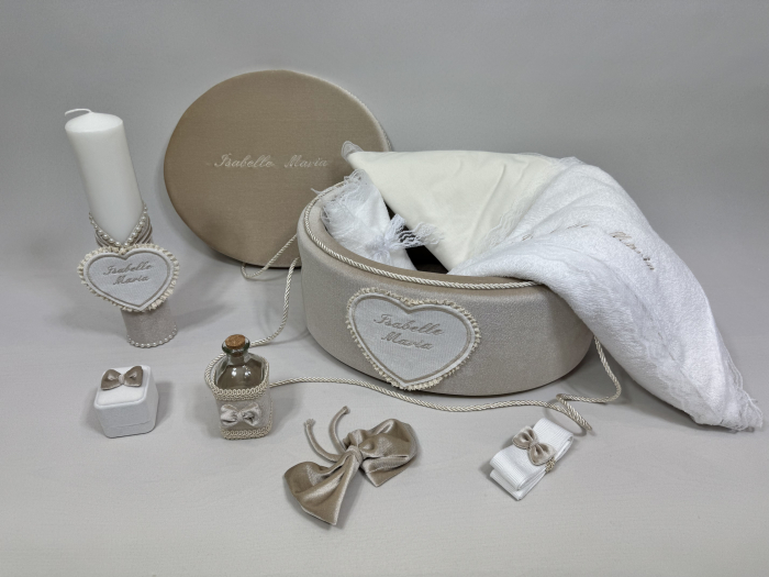 Trusou botez la cufar din catifea si lumanare Basic [2]