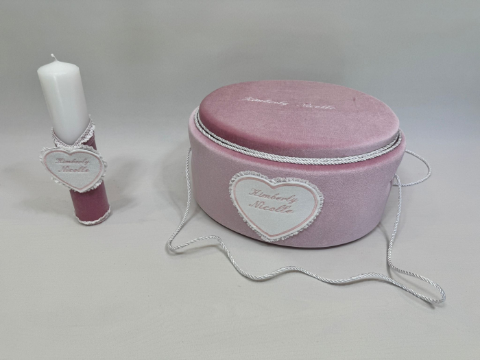 Trusou botez la cufar din catifea si lumanare  Basic [5]