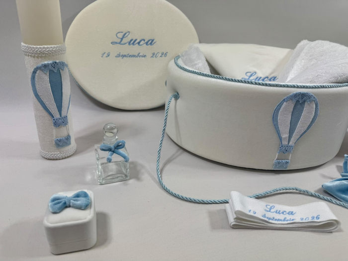 Trusou botez la cufar din catifea si lumanare Basic [3]