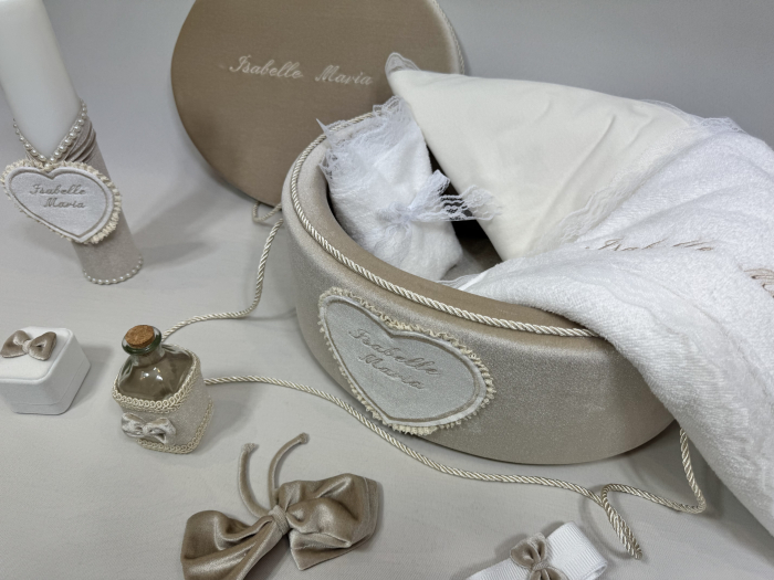 Trusou botez la cufar din catifea si lumanare Basic [3]