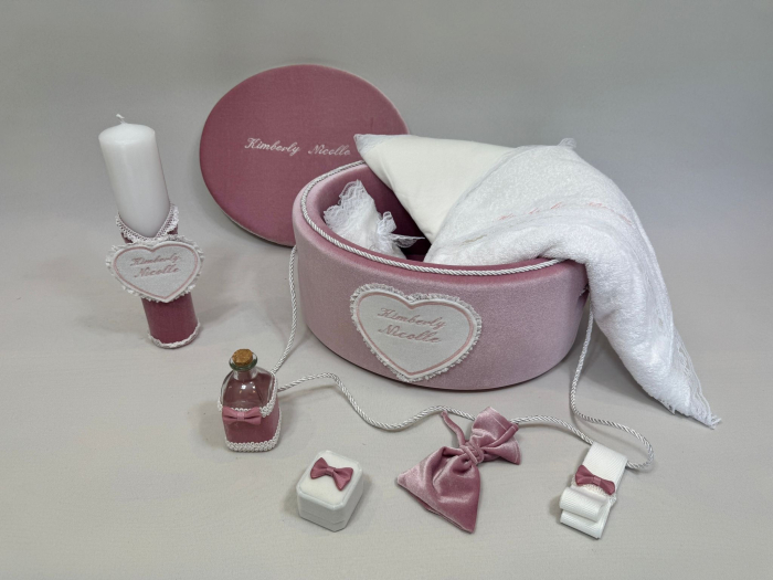 Trusou botez la cufar din catifea si lumanare  Basic [2]