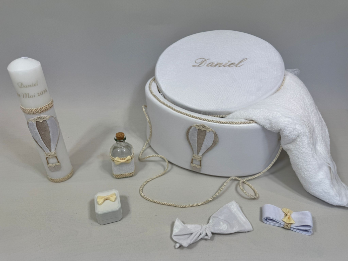 Trusou botez la cufar din catifea si lumanare Exclusive [4]
