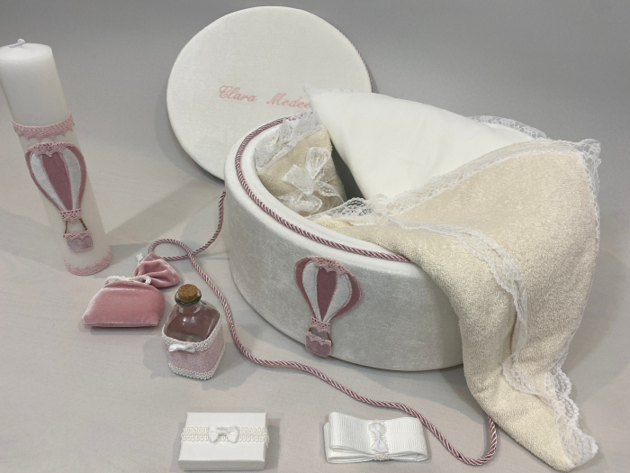 Trusou botez la cufar din catifea si lumanare Exclusive [4]