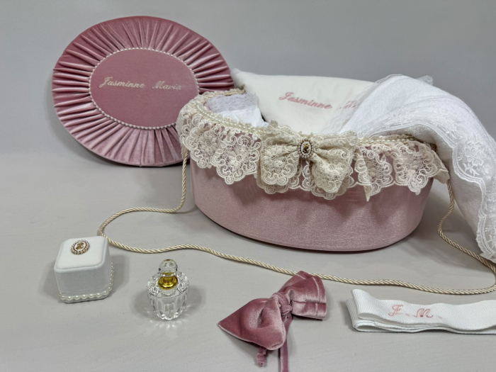 Trusou botez la cufar din catifea Elegance [2]