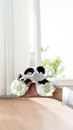 Accesorii botez fetite - Botosei botez din catifea