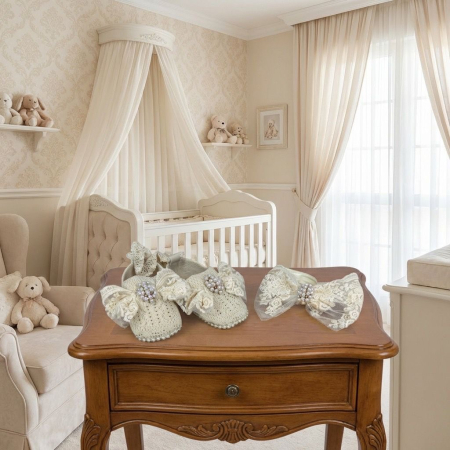 Accesorii botez fetite - Botosei botez+bentita