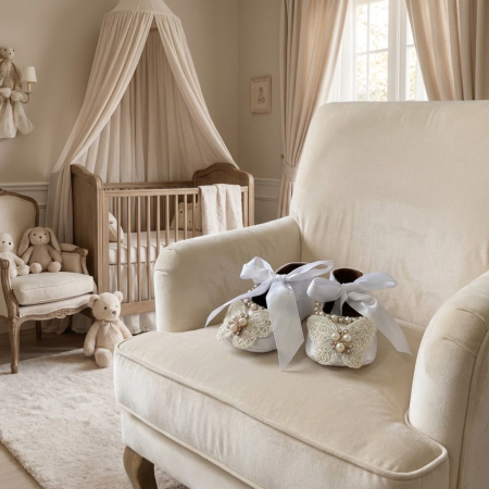 Accesorii botez fetite - Botosei botez din catifea