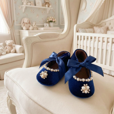 Accesorii botez fetite - Botosei botez din catifea