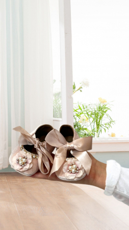 Accesorii botez fetite - Botosei botez din catifea