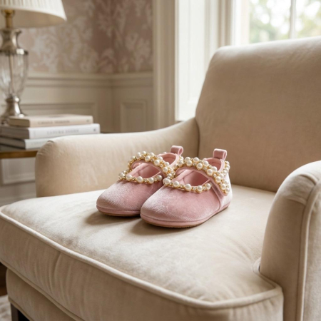 Accesorii botez fetite - Botosei din catifea