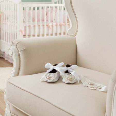 Accesorii botez fetite - Botosei din catifea +bentita si rochita