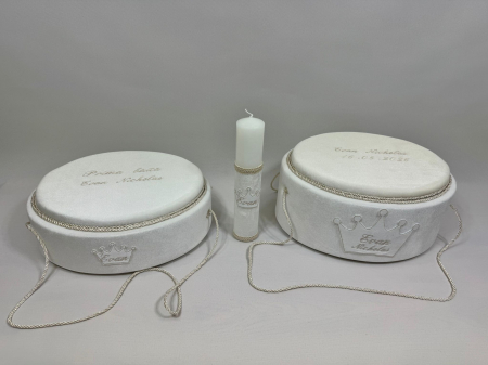 Set trusou botez cu lumanare + Set prima baita Basic [7]