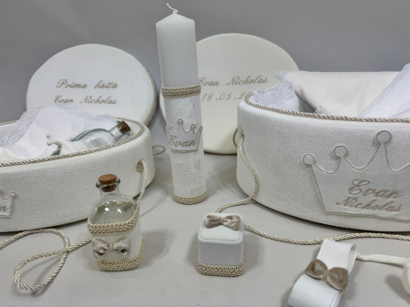 Set trusou botez cu lumanare + Set prima baita Basic [1]