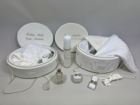 Set trusou botez cu lumanare + Set prima baita Basic [2]