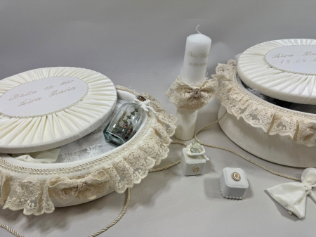 Set trusou botez cu lumanare + Set prima baita Elegance [5]