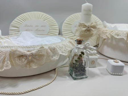 Set trusou botez cu lumanare + Set prima baita Elegance [3]