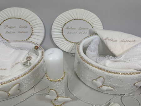 Set trusou botez cu lumanare + Set prima baita Glamour [2]