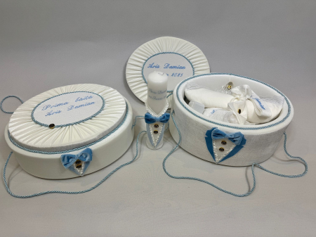 Set trusou botez cu lumanare+ Set prima baita Deluxe [3]