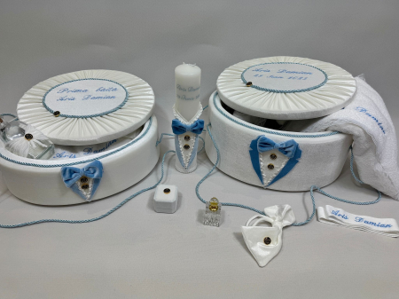 Set trusou botez cu lumanare+ Set prima baita Deluxe [5]