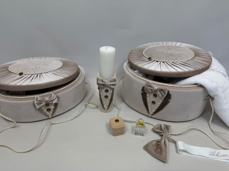Set trusou botez cu lumanare + Set prima baita Deluxe [1]