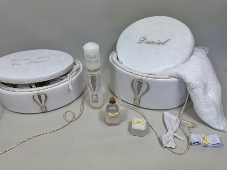Set trusou botez cu lumanare+ Set prima baita Exclusive [4]