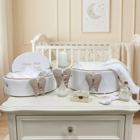 Trusouri Botez Exclusive - Set trusou botez cu lumanare + Set prima baita Exclusive