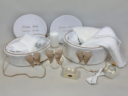 Set trusou botez cu lumanare + Set prima baita Exclusive [1]