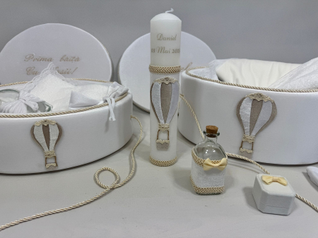 Trusouri Botez Exclusive - Set trusou botez cu lumanare+ Set prima baita Exclusive
