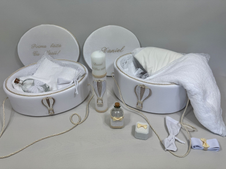 Set trusou botez cu lumanare+ Set prima baita Exclusive [1]