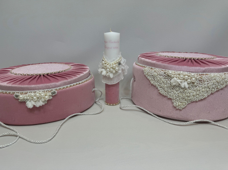 Set trusou botez cu lumanare+ Set prima baita Glamour [7]