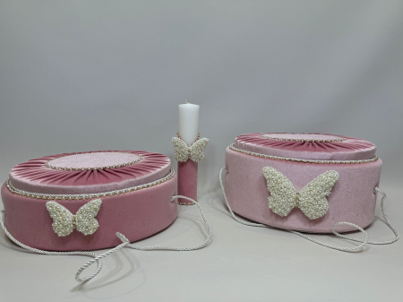 Set trusou botez cu lumanare+ Set prima baita Glamour [8]