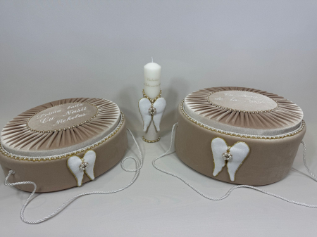 Set trusou botez cu lumanare+ Set prima baita Glamour [8]