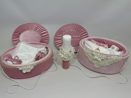 Set trusou botez cu lumanare+ Set prima baita Glamour [1]