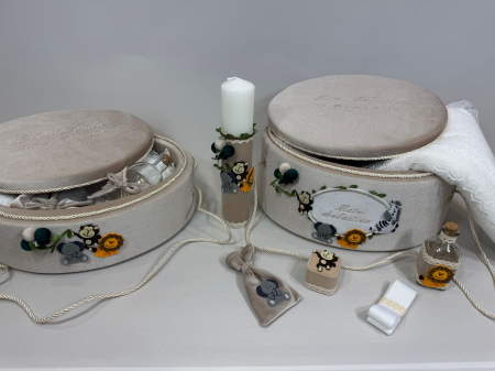 Set trusou botez cu lumanare + Set prima baita Luxury [5]