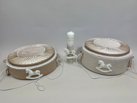 Set trusou botez cu lumanare + Set prima baita Luxury [6]