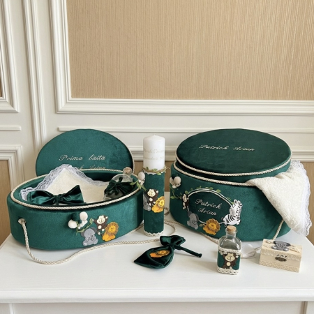 Trusouri botez Luxury - Set trusou botez cu lumanare + Set prima baita Luxury