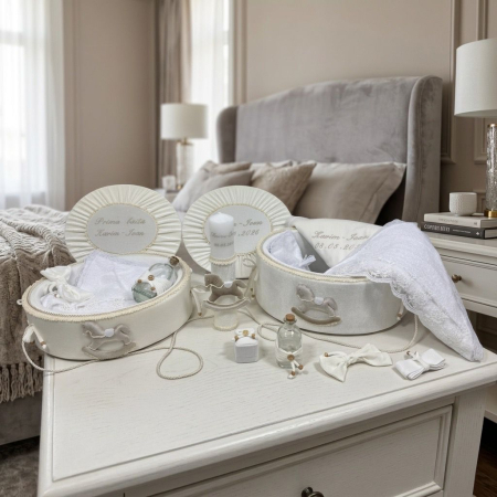 Set trusou botez cu lumanare + Set prima baita Luxury [0]