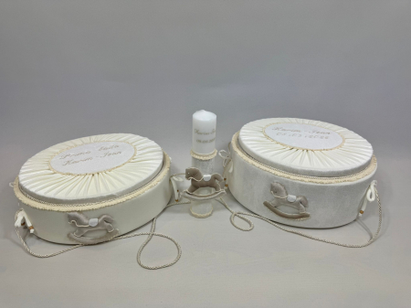 Set trusou botez cu lumanare + Set prima baita Luxury [7]