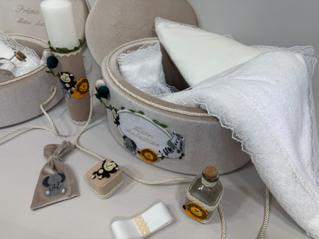 Set trusou botez cu lumanare + Set prima baita Luxury [1]