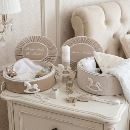 Set trusou botez cu lumanare + Set prima baita Luxury [0]