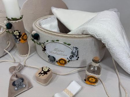 Set trusou botez cu lumanare + Set prima baita Luxury [3]