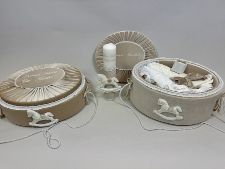 Set trusou botez cu lumanare + Set prima baita Luxury [5]