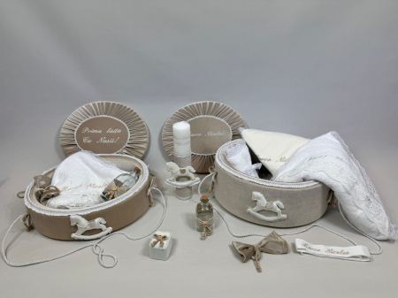 Set trusou botez cu lumanare + Set prima baita Luxury [1]