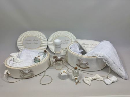 Set trusou botez cu lumanare + Set prima baita Luxury [1]